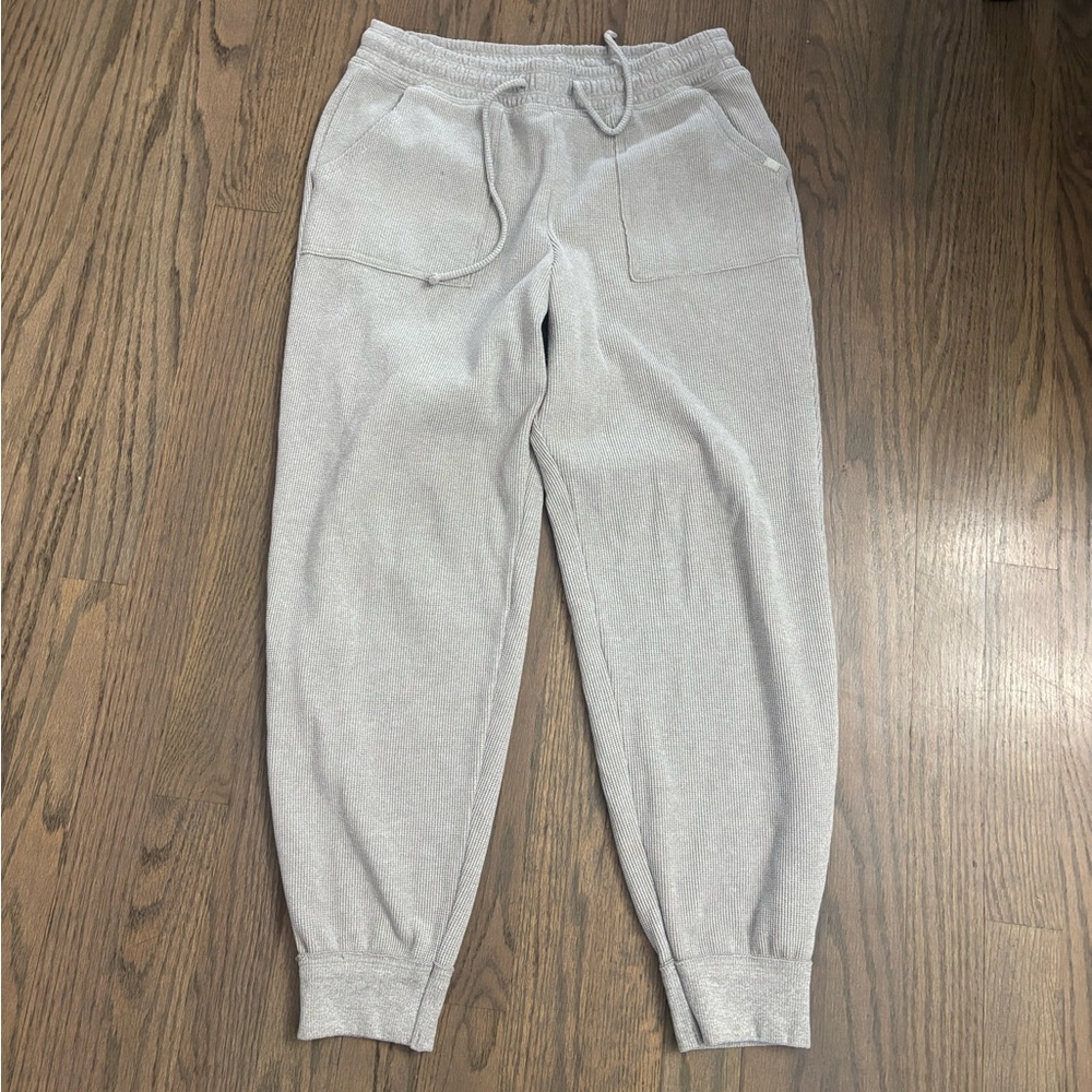 Gilly Hicks Hollister Women’s Light Brown Cozy Jogger Waffle Sweatpants